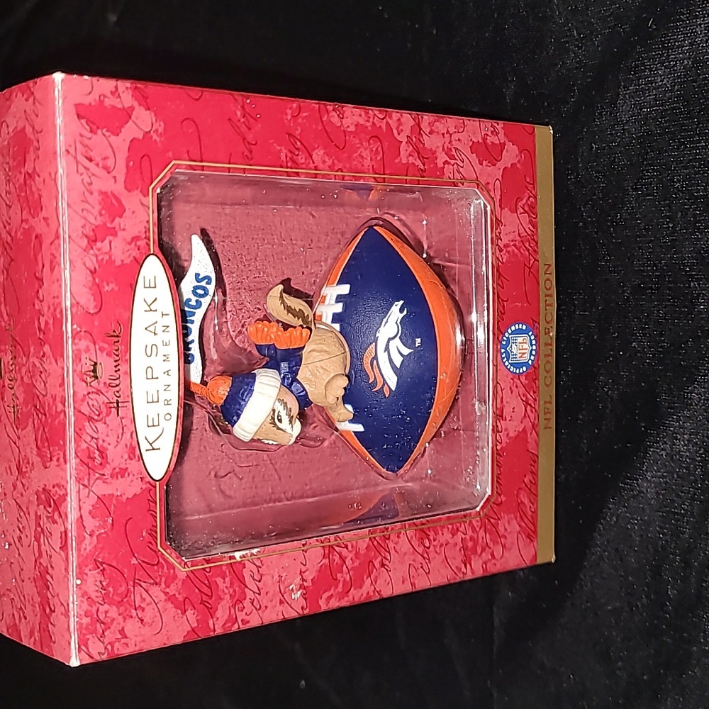Vintage 1999 Hallmark Keepsake‎ Ornament Go Broncos Denver Broncos Ornament